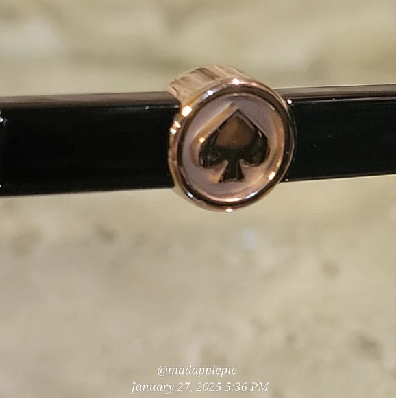 Kate Spade Raglan Aviator Sunglasses Gold Tone Designer Luxury Celebrity #136 - Picture 7 of 10